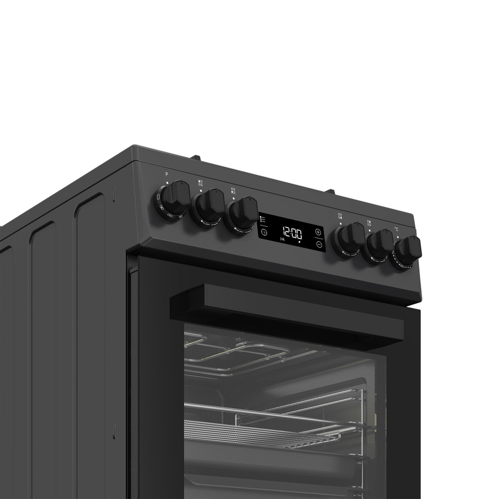 Whirlpool Sporák W5G8LMTA Antracit Plynová Control panel