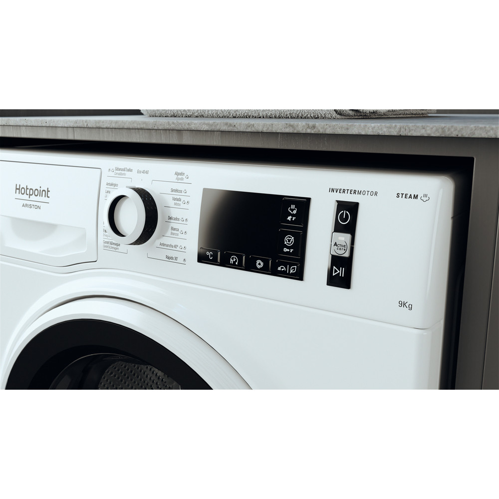 Hotpoint_Ariston Lavadora Libre instalación NM11 925 WW A SPT N Blanco Cargador frontal B Lifestyle control panel