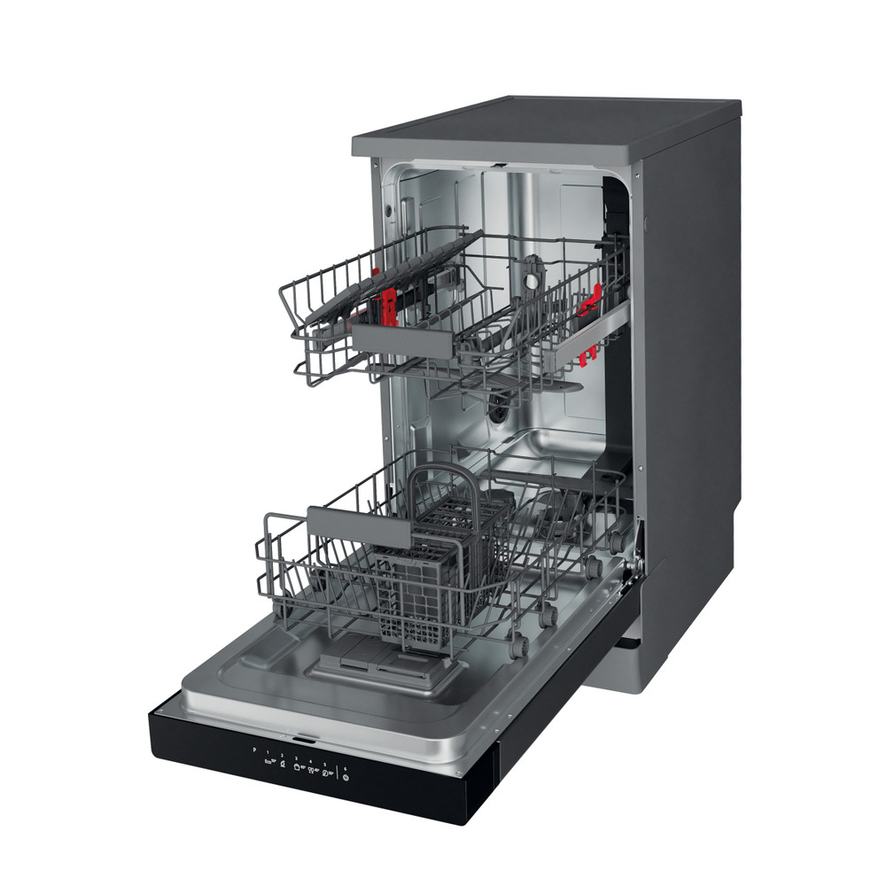 Whirlpool Lave-vaisselle Pose-libre WSFC 3M27  X Pose-libre E Perspective open