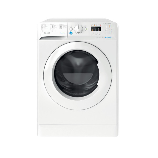 Indesit Mosó-szárító Szabadonálló BDA 761483X W EE N Fehér Elöltöltős Frontal