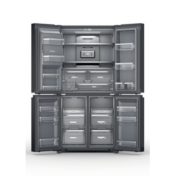 Whirlpool Side-by-Side Szabadonálló WQ9I FO1BX Black Steel Frontal open