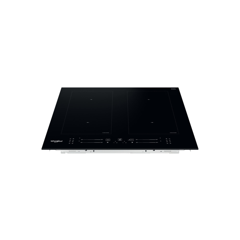 Whirlpool Table de cuisson WL S3160 BF Noir Induction vitroceramic Frontal top down