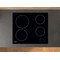 Whirlpool Hob AKT 8090/NE Black Radiant vitroceramic Frontal
