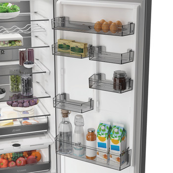 Whirlpool Réfrigérateur combiné Pose-libre WHK 26413 XBR6EE ARC 764 Manhattan Gray 2 portes Lifestyle perspective open