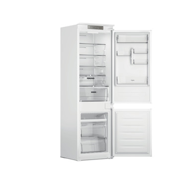 Whirlpool Réfrigérateur combiné Encastrable WHC18 T323 Blanc 2 portes Perspective open