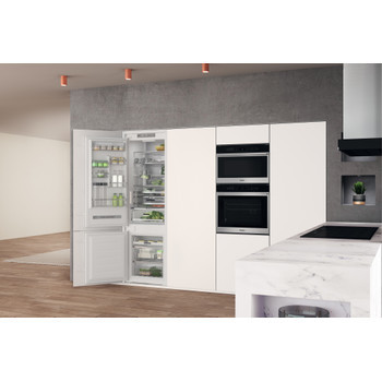 Whirlpool Kombinovaná chladnička s mrazničkou Vestavné WHC20 T593 Bílá 2 doors Lifestyle perspective open