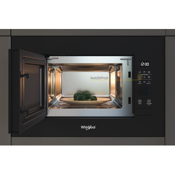 Whirlpool Magnetron Ingebouwd WMF200G NB Zwart Elektronisch 20 MW+Grillfunctie 800 Lifestyle frontal open