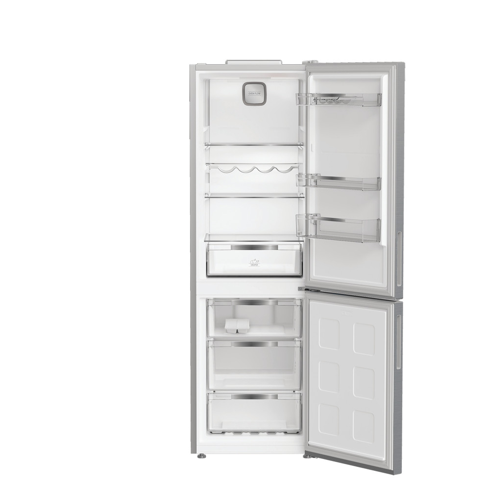 Hotpoint Combiné Pose-libre HPK 26362 XP4E New Silver – ARC 1035 2 portes Frontal open