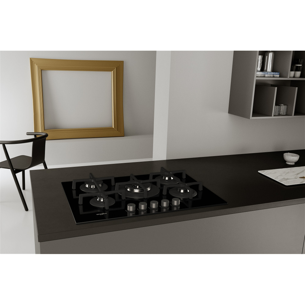 Whirlpool Encimera GOA 7523/NB Negro Gas Lifestyle perspective