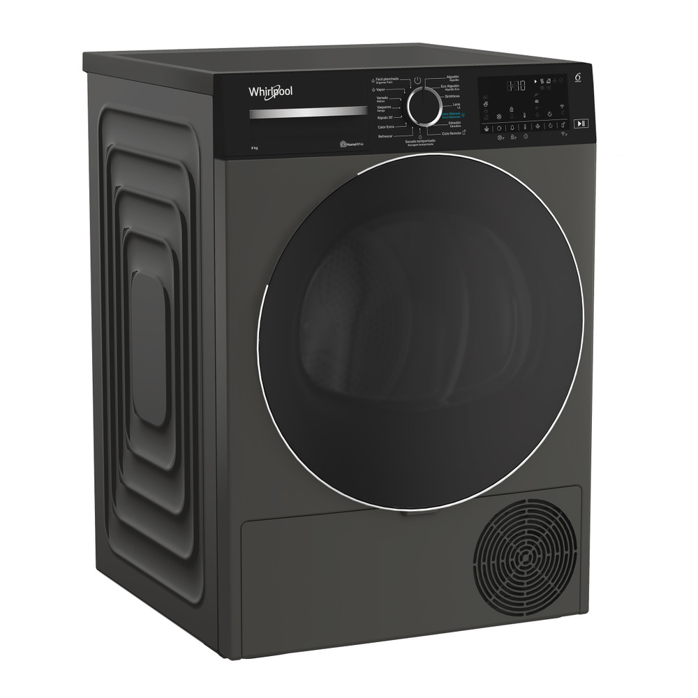 Whirlpool Secador C WD 95M GBR SPT Manhattan Grey Perspective