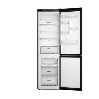 Whirlpool Hűtő/fagyasztó kombináció Szabadonálló W7X 93A K 1 Fekete 2 doors Frontal open