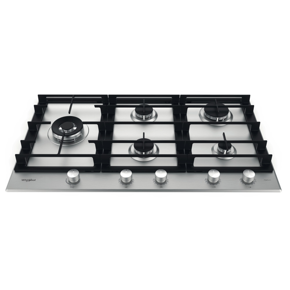 Whirlpool Hob GMWL 958/IXL Inox Ixelium Gas Frontal top down