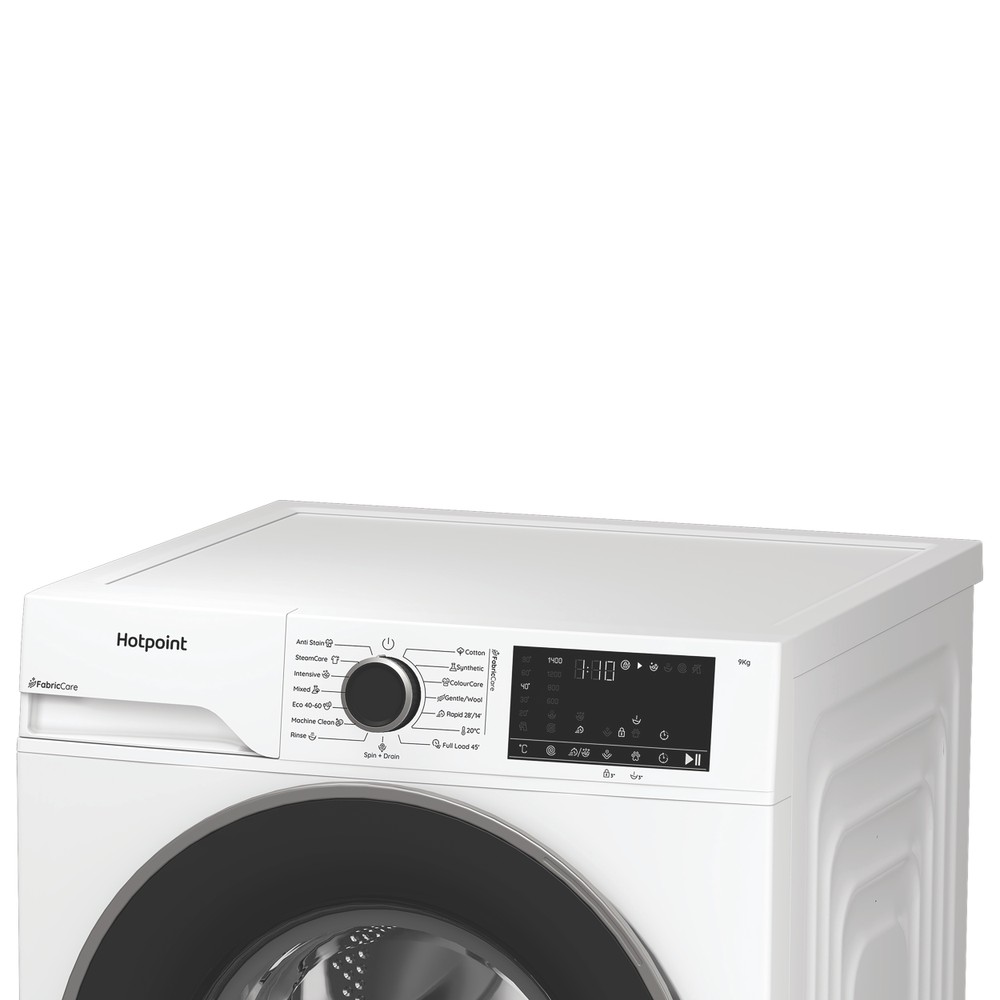 Hotpoint Перална машина Свободностоящ HB 93 CARE EE Бял Предно зареждане A Lifestyle control panel