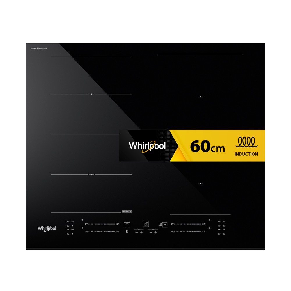 Whirlpool Plită WF S5060 CPBF Negru Induction vitroceramic Frontal