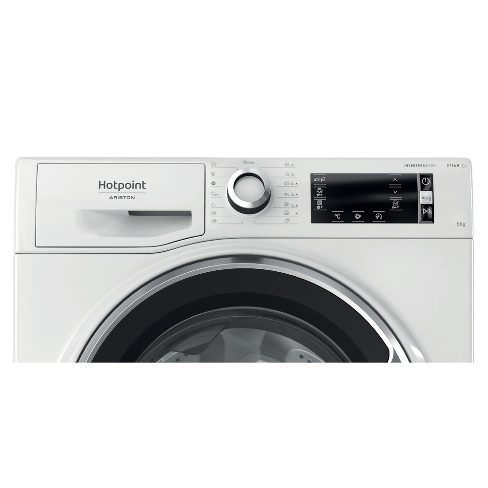 Hotpoint_Ariston Máquina de lavar roupa Livre Instalação NLCD 948 WC A EU Branco Carga Frontal A Control panel