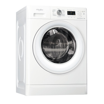Whirlpool Maşină de spălat rufe Independent FFL 6238 W EE Alb Încărcare frontală D Perspective