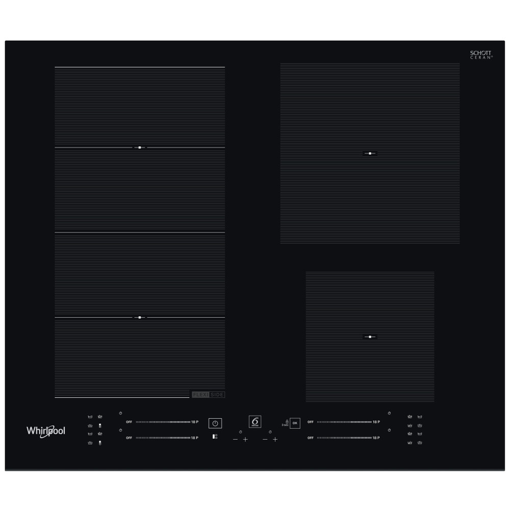 Whirlpool Varná doska WF S4160 BF Čierna Induction vitroceramic Frontal