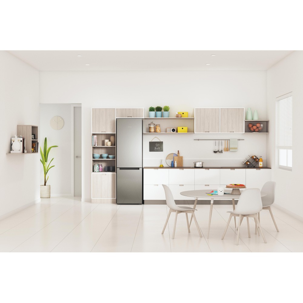 Indesit Kombinacija hladnjaka/zamrzivača Samostojeći INFC9 TI22X Inox 2 doors Lifestyle frontal