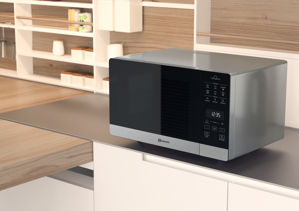 Bauknecht Mw 49 Sl Brötchen Aufbacken Bauknecht freistehende Mikrowelle: Farbe Silber - MW 49 SL CH