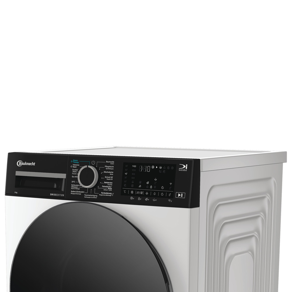 Bauknecht Waschmaschine Standgerät BKWM9F09 Weiss Frontlader A Lifestyle control panel