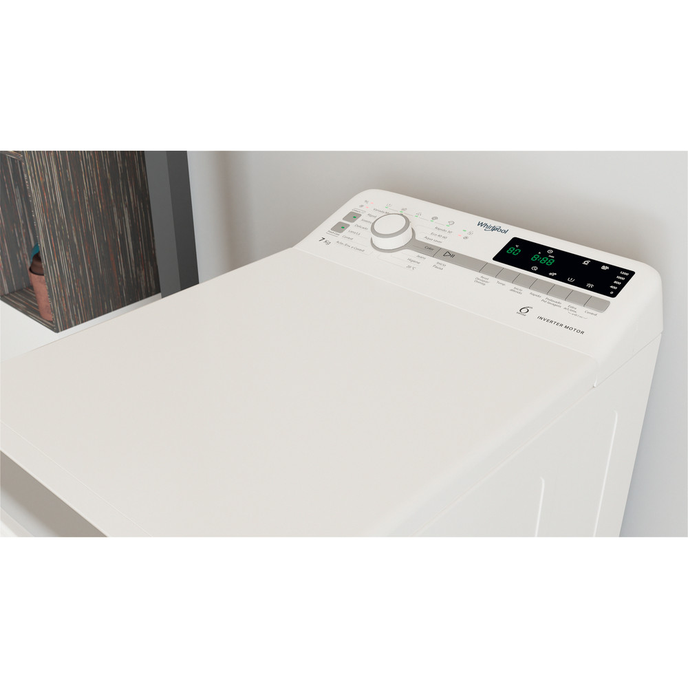 Whirlpool Máquina de lavar roupa Livre Instalação TDLR 7231BS SPT Branco Carga superior D Lifestyle perspective