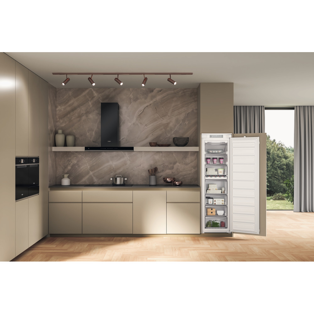 Whirlpool Fryser Integrert WHSD18F013D1 Hvit Lifestyle frontal open