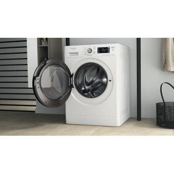 Whirlpool Lavadora Libre instalación FFB 10469 BV SPT Blanco Cargador frontal A Lifestyle perspective open