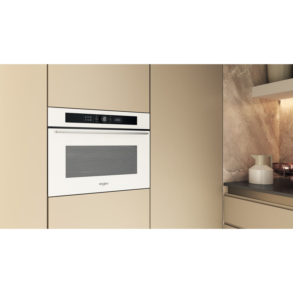 Whirlpool Mikrovlnná trouba Vestavné WMW57DHMW Bílá Elektronické 40 Mikrovlny kombi 900 Lifestyle perspective