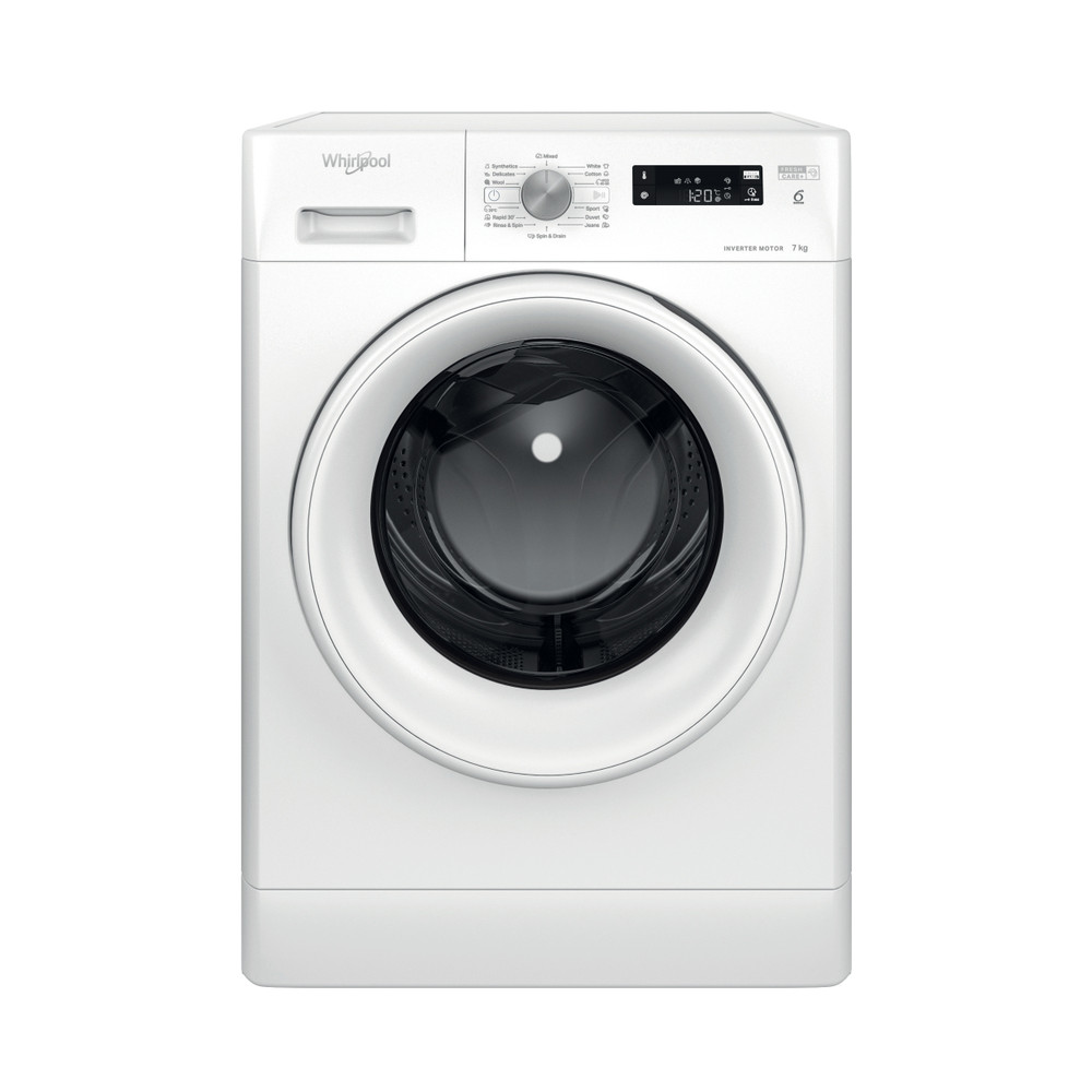 Whirlpool Maşină de spălat rufe Independent FFS 7469 W EE Alb Încărcare frontală A Frontal