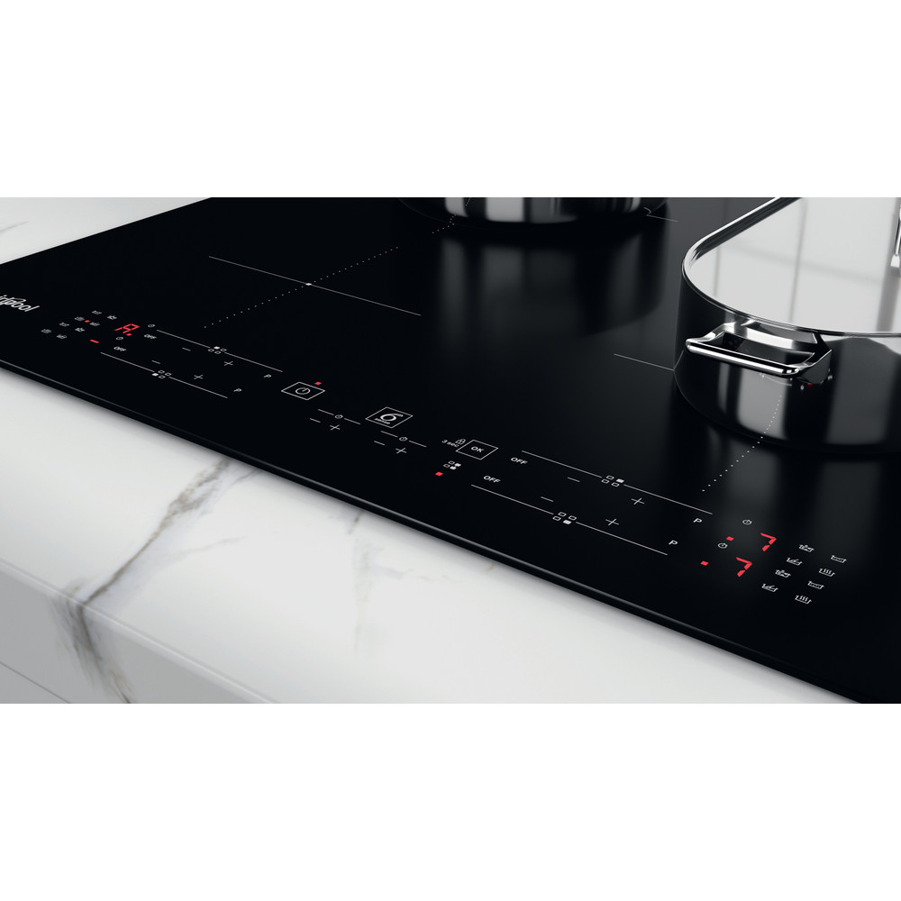 Whirlpool Table de cuisson WB B8360 NE Noir Induction vitroceramic Lifestyle control panel