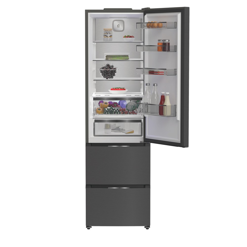 Whirlpool Racitor-congelator combinat Independent WHKF 6353 XBR6E ARC 764 Manhattan Gray 2 doors Lifestyle frontal open