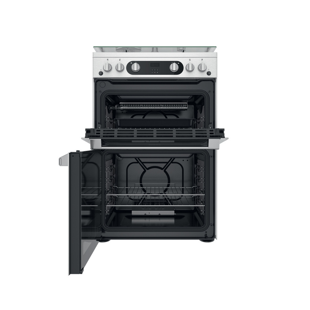 Hotpoint Double Cooker HDM67G0C2CX/U Inox A+ Frontal open