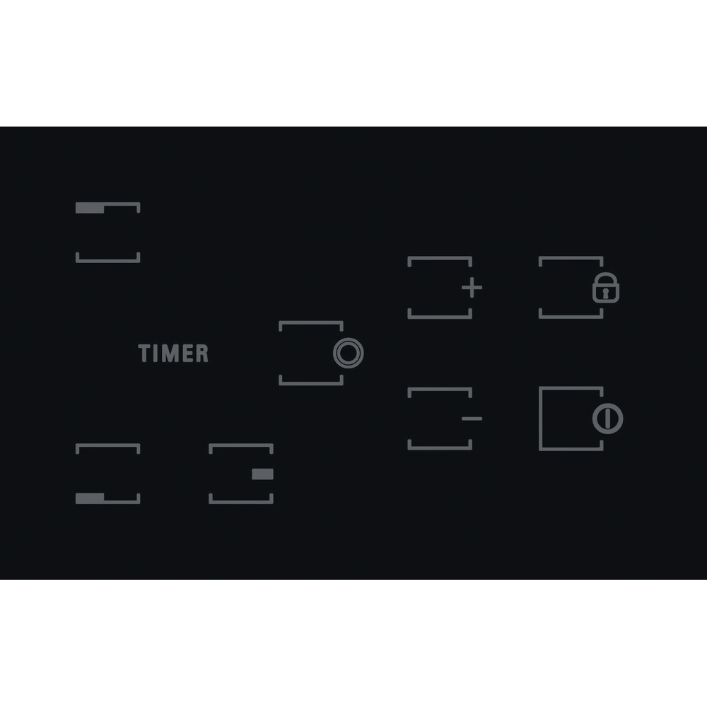 Hotpoint_Ariston Печка HR 603 X/1 Черно Radiant vitroceramic Control panel