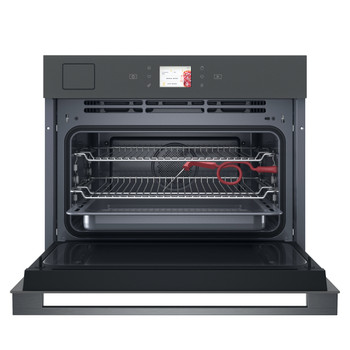 Whirlpool Microgolfoven Inbouw WCT11A9FHTSSMA Stardust grey matte Elektronisch 53 Combimicrogolfoven 950 Frontal open