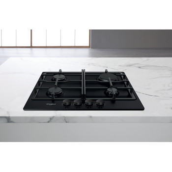 Whirlpool Варильна поверхня TGML 660 NB Антрацит Газова Lifestyle frontal top down