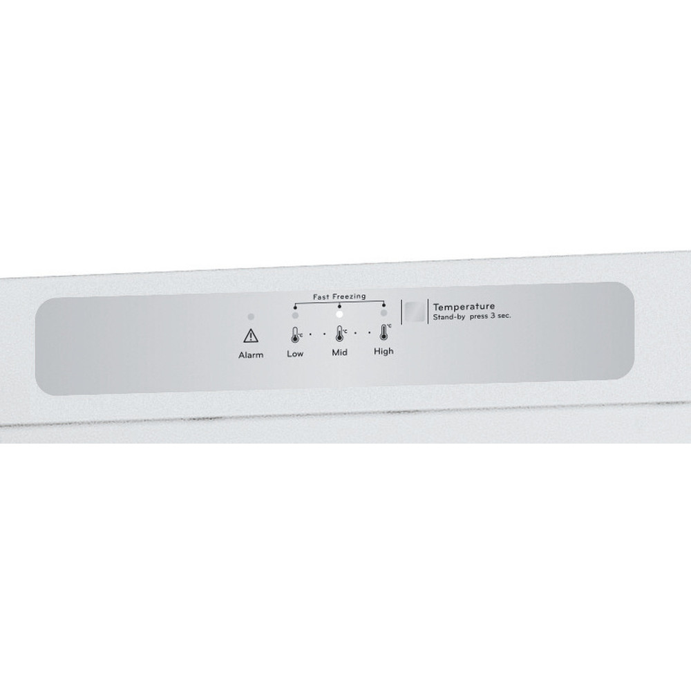 Indesit Sügavkülmik Eraldiseisev UI6 F2T W Üleni valge Control panel