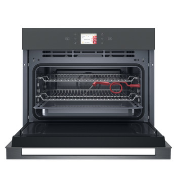 Whirlpool Four à micro-ondes Encastrable WCW11O7FHTSSM Stardust grey matte Électronique 53 Micro-ondes combiné 950 Frontal open
