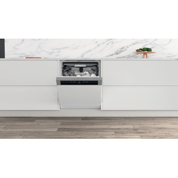 Whirlpool Mosogatógép Beépíthető WBO 3T133 PF X Half-integrated D Lifestyle frontal open
