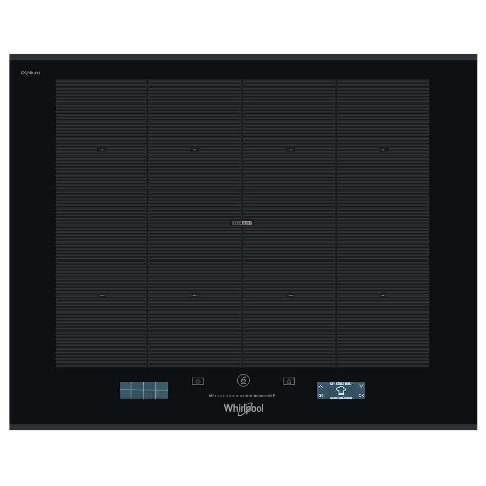Whirlpool Plită SMP 658C/BT/IXL Negru Induction vitroceramic Frontal