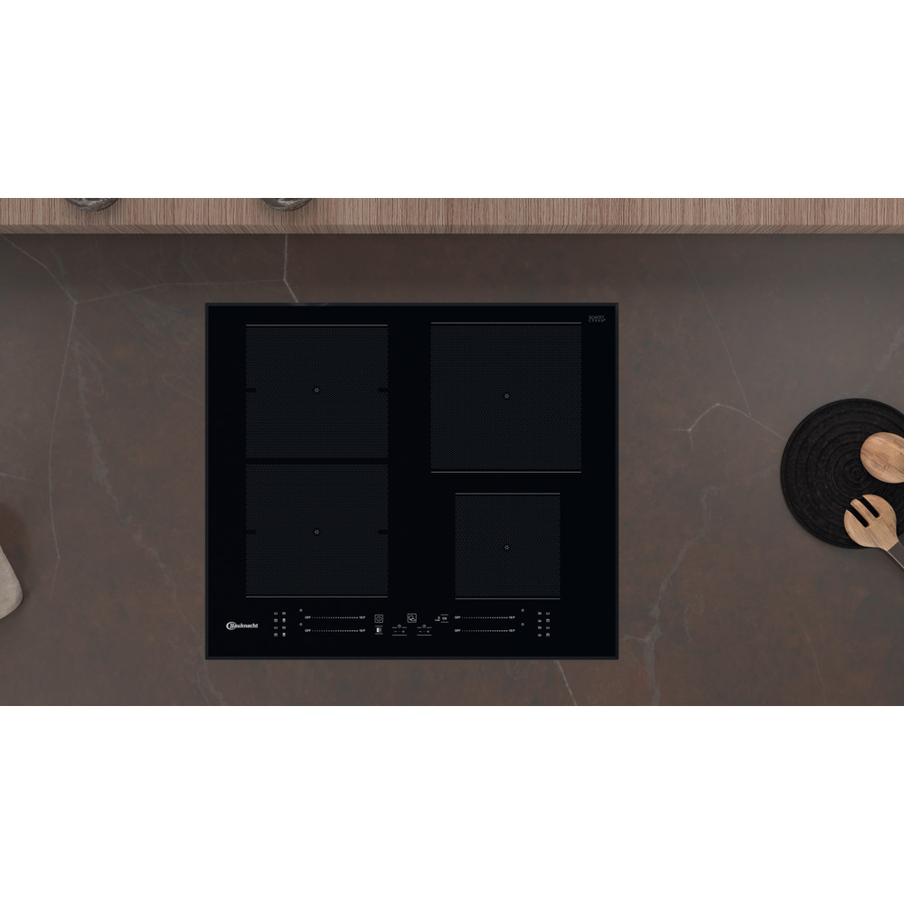 Bauknecht Kogeplade BS 3860F BA Black Induction vitroceramic Lifestyle frontal