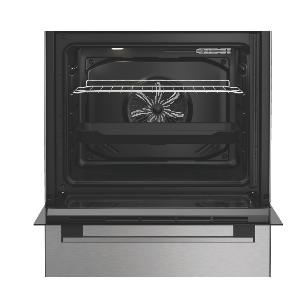 Indesit Κουζίνα I6V8LMX Inox Ηλεκτρική Lifestyle frontal open