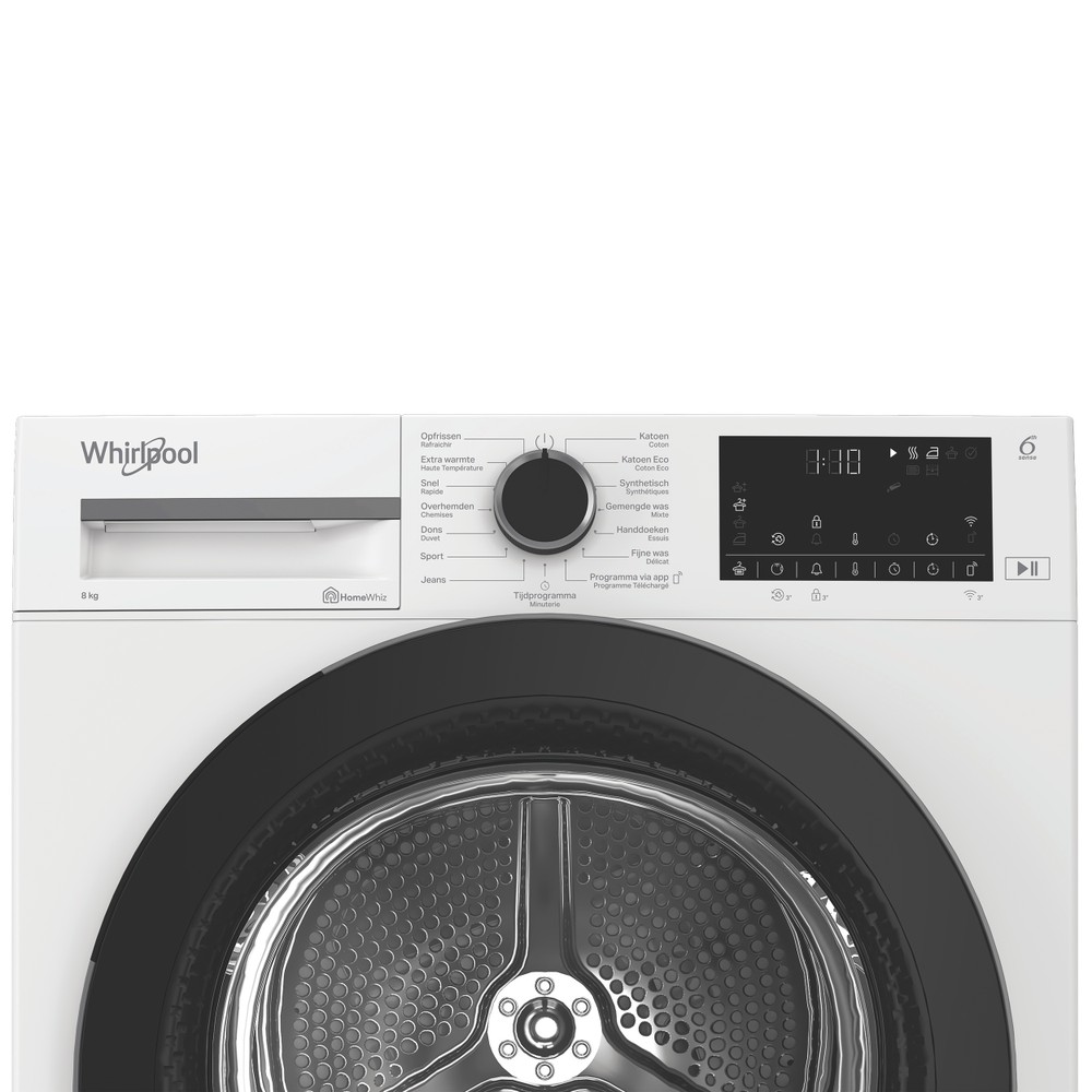Whirlpool Sèche-linge C WD1 84M WBS BE Blanc Control panel