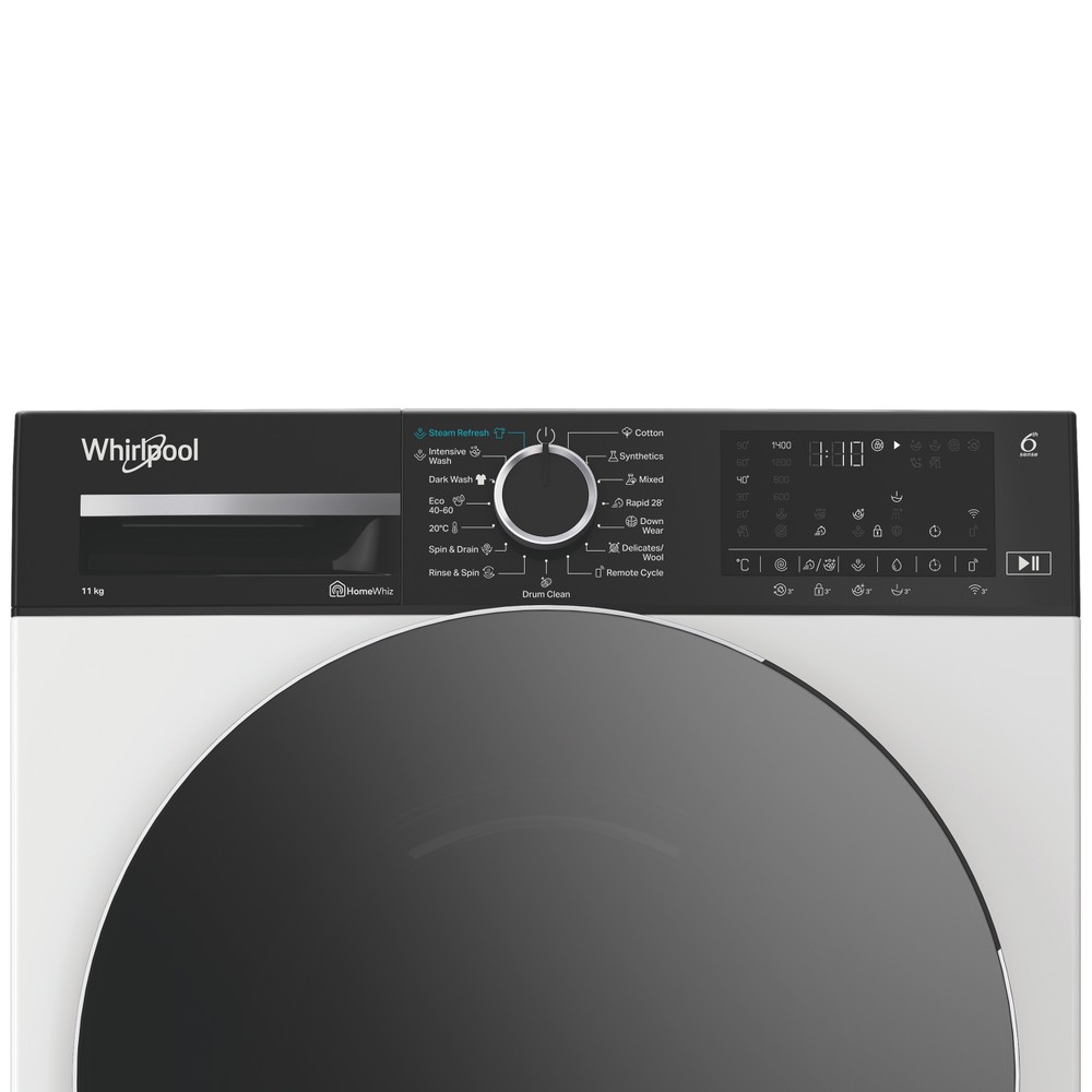 Whirlpool Maşină de spălat rufe Independent WAM 116 WBC EE Alb Încărcare frontală A Control panel