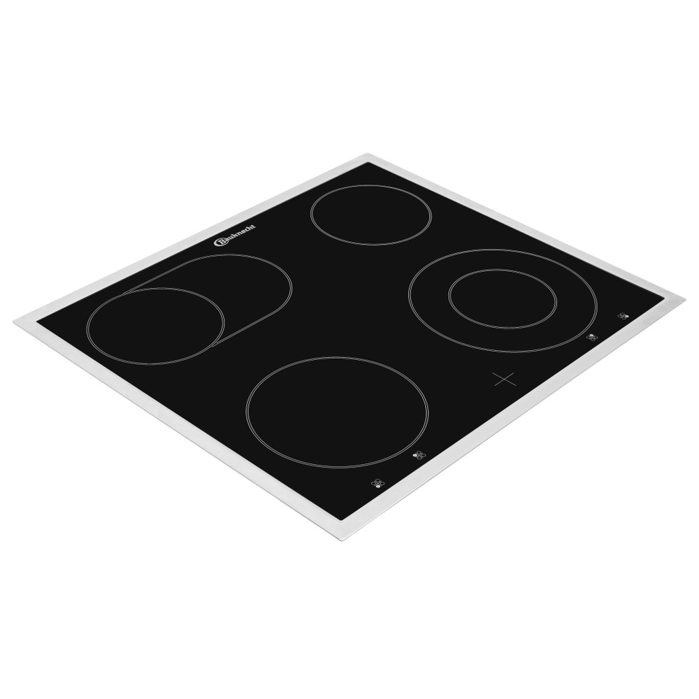 Bauknecht Kochfelder CHR 6642 IN Schwarz Radiant vitroceramic Perspective