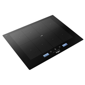 Whirlpool Table de cuisson SMP 778 C/NE/IXL Noir Induction vitroceramic Perspective