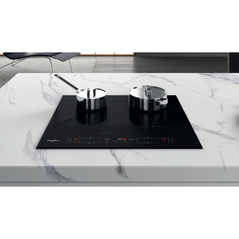 Whirlpool Варильна поверхня WL B1160 BF Чорний Induction vitroceramic Lifestyle frontal top down