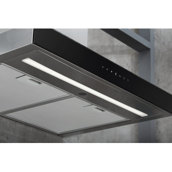 Whirlpool Exaustor Encastre WHBS 62F LT K/1 Preto Wall-mounted Eletrónico Lifestyle control panel