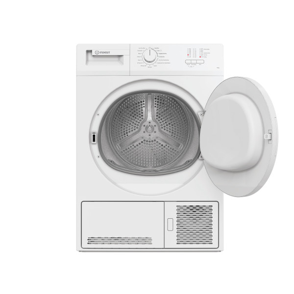Indesit Dryer C YD C82 WWGL UK White Frontal open
