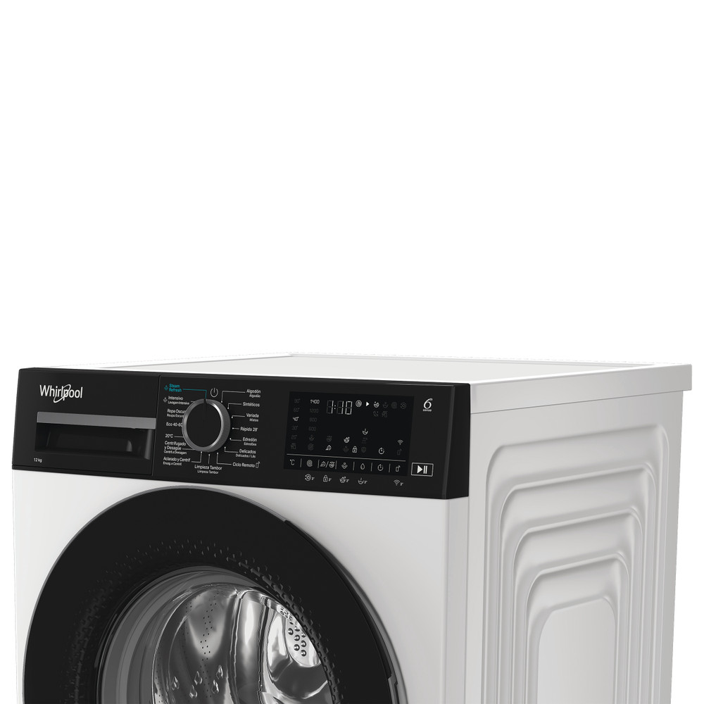 Whirlpool Lavadora Libre instalación WAM 27WB SPT Blanco Cargador frontal A Lifestyle control panel