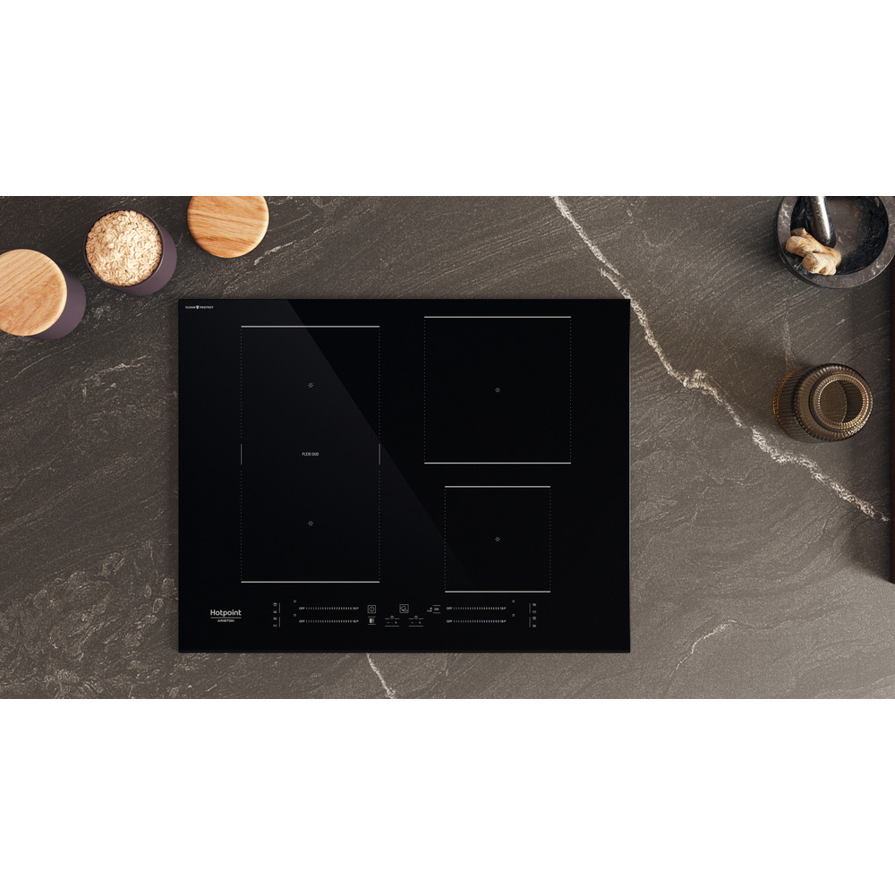 Hotpoint_Ariston Placa HS 1865C CPBF Preto Induction vitroceramic Lifestyle frontal